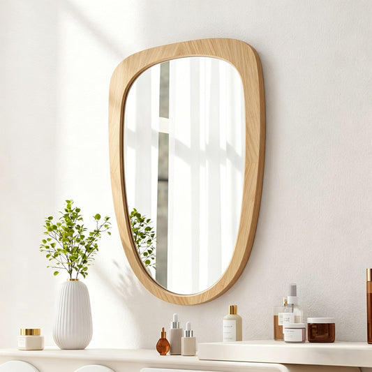 Καθρέπτης Phaedra MDF σε Φυσική Απόχρωση 74x2,5x120