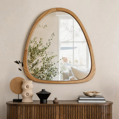 Καθρέπτης Ione MDF σε Φυσική Απόχρωση 55x2,5x60