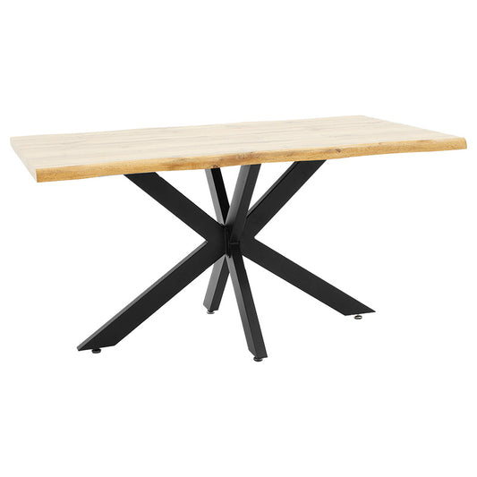 Τραπέζι Gilman MDF Sonoma-Μαύρο 150x90x75