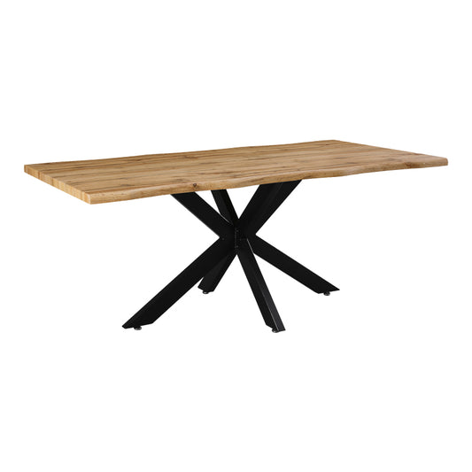 Τραπέζι Gilman MDF Sonoma-Μαύρο 180x90x75