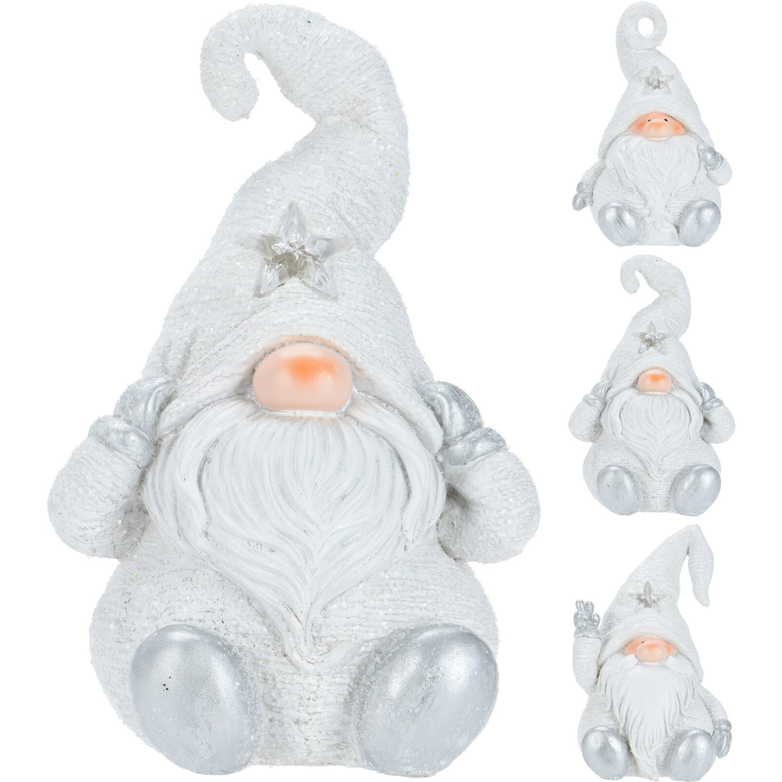 Νάνος Πολυρεζίν Λευκό 3 Σχδ LED 14x13x22