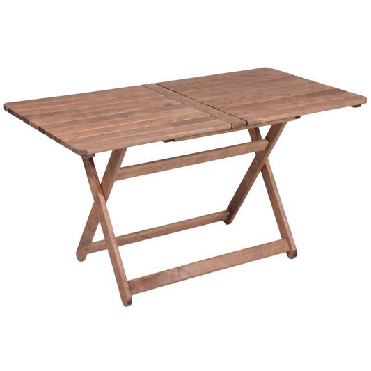 Τραπεζαρία Retto Σετ 5 Τμχ Μασίφ Ξύλο Οξιάς Καρυδί-Γκρι 120x75x71