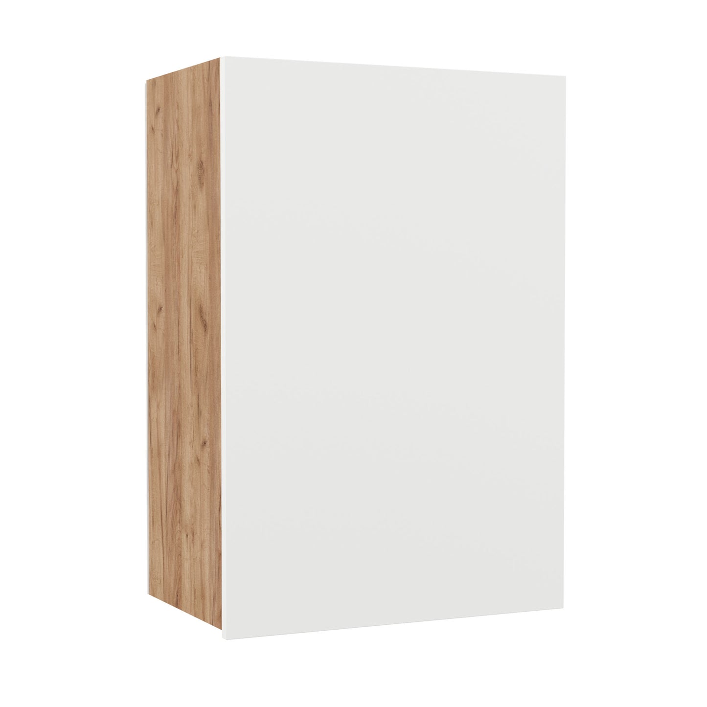 Wall-mounted Kitchen Cabinet Soft White with Oak Dimensions 50x30.5x72.8