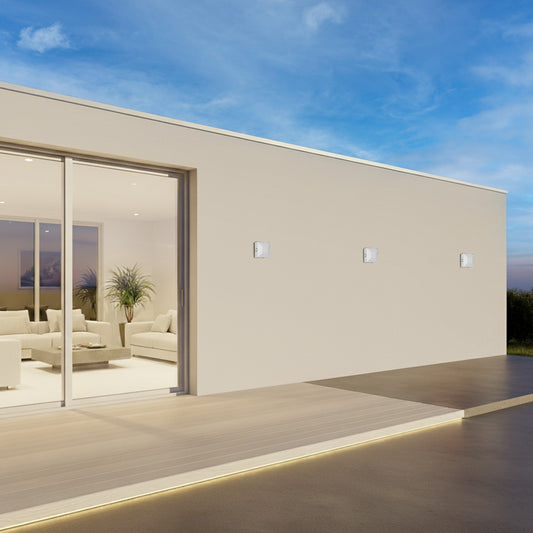 ARKOS KLV-101-0112 Φωτιστικό Τοίχου / Απλίκα LED 8W 840lm 15° AC 220-240V Αδιάβροχο IP65 Θερμό Λευκό 2700K - CREE SMD Chip & TÜV SÜD Driver - Λευκό Ματ - Μ14 x Π5.5 x Υ14