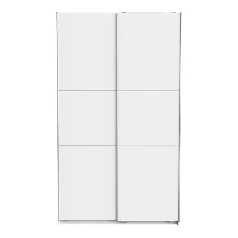 Ντουλάπα Ρούχων Kawen Δίφυλλη με Συρόμενες Πόρτες Λευκό 116.5x60x203