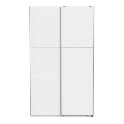 Ντουλάπα Ρούχων Kawen Δίφυλλη με Συρόμενες Πόρτες Λευκό 116.5x60x203
