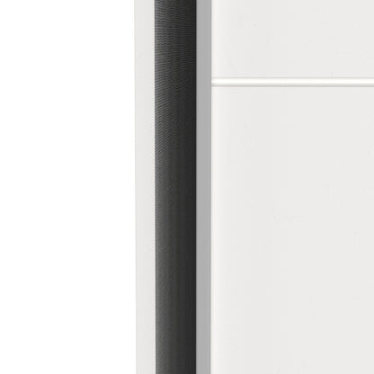 Ντουλάπα Ρούχων Kawen Δίφυλλη με Συρόμενες Πόρτες Λευκό 116.5x60x203