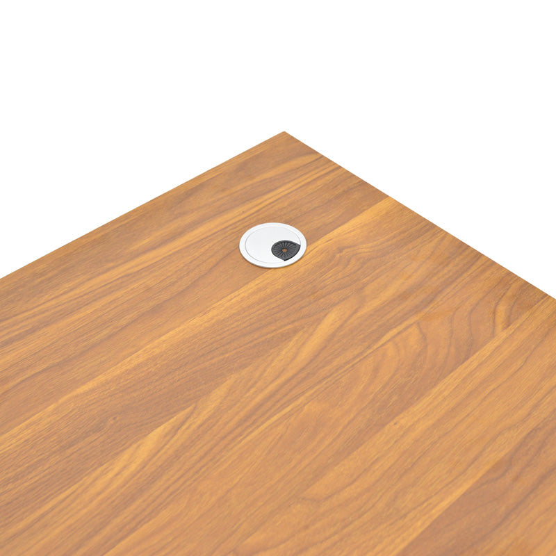 Γραφείο Εργασίας Επαγγελματικό Oscar σε Καρυδί-Ανθρακί Απόχρωση 180x90x76