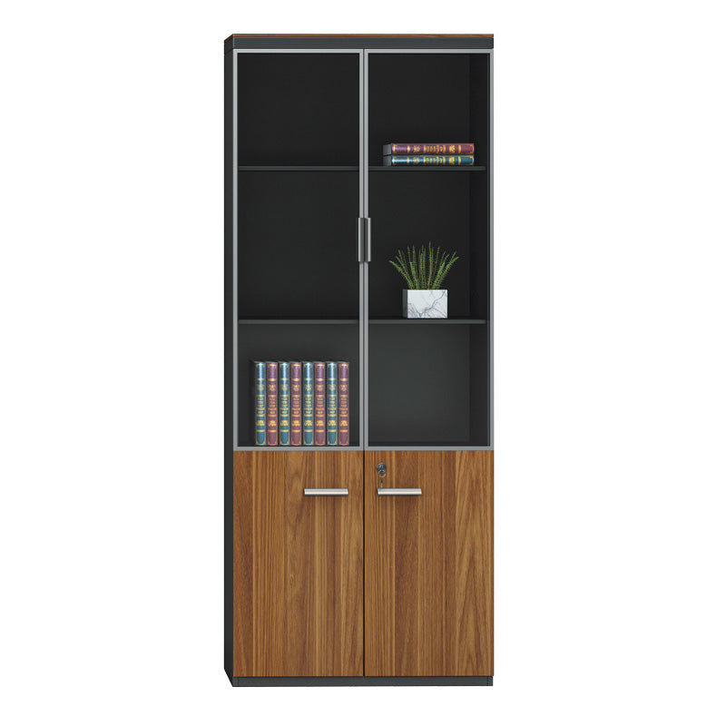 Ντουλάπες Γραφείου Επαγγελματικές Oscar Καρυδί-Ανθρακί 160x40x200