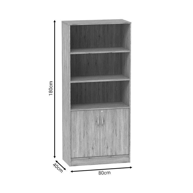 Βιβλιοθήκη Anze Φυσικό Μελαμίνης 80x40x180
