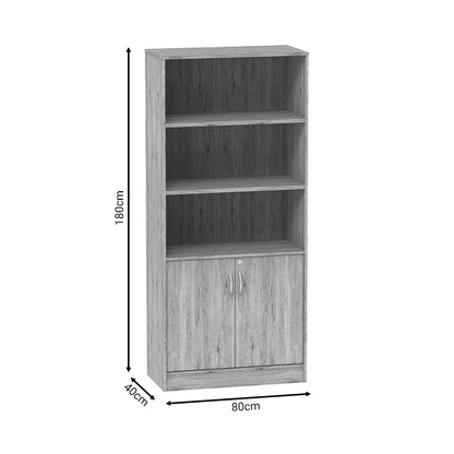 Βιβλιοθήκη Anze Φυσικό Μελαμίνης 80x40x180