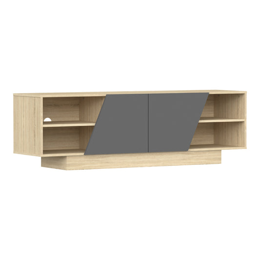 Έπιπλο Τηλεόρασης Stevie Sonoma-Ανθρακί 160x40x50