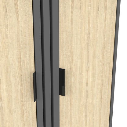 Παπουτσοθήκη-Ντουλάπι Shoby Sonoma-Ανθρακί 70.5x30x91