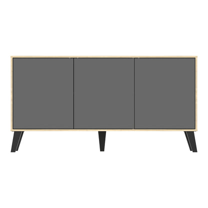 Μπουφές Billie Sonoma-Ανθρακί 149x40x77