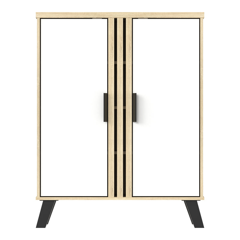 Παπουτσοθήκη-Ντουλάπι Shoby Λευκό-Sonoma 70.5x30x91