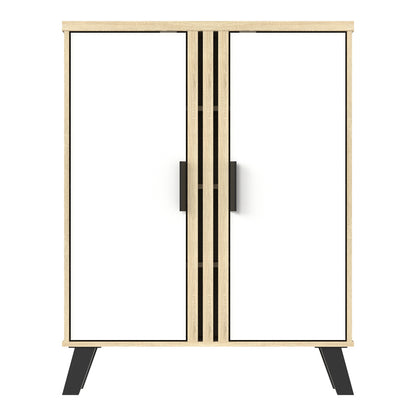 Παπουτσοθήκη-Ντουλάπι Shoby Λευκό-Sonoma 70.5x30x91