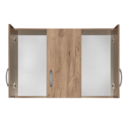 Πατάρι Ντουλάπας Zelia Τρίφυλλο Oak 90x42x60