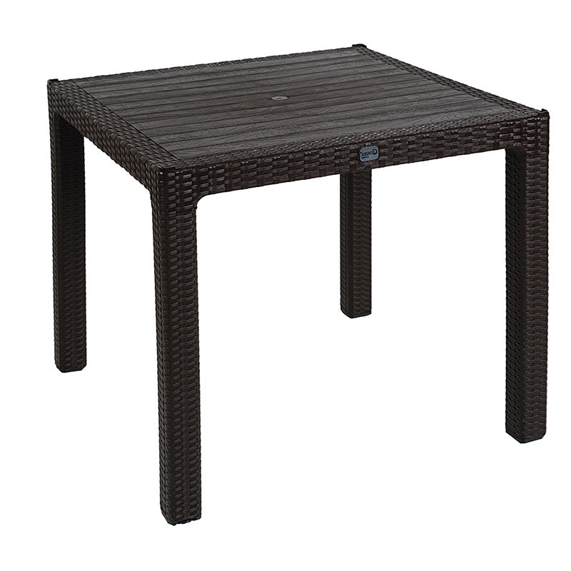 Τραπέζι Explore με UV Protection PP Καφέ 90x90x73.5