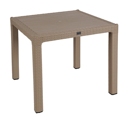 Τραπέζι Explore με UV Protection PP Cappucino 90x90x73.5