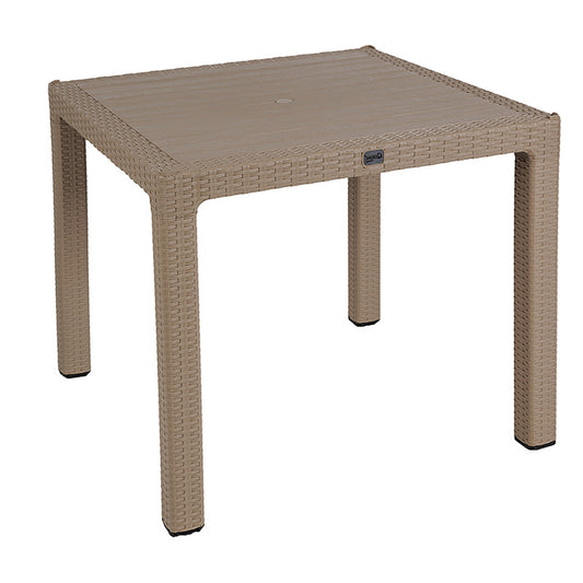 Τραπέζι Explore με UV Protection PP Cappucino 90x90x73.5