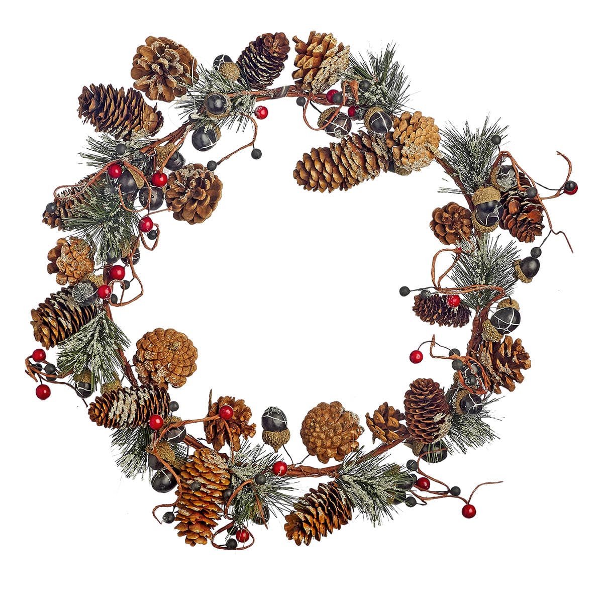 Στεφανάκι με Κουκουνάρια 35εκ