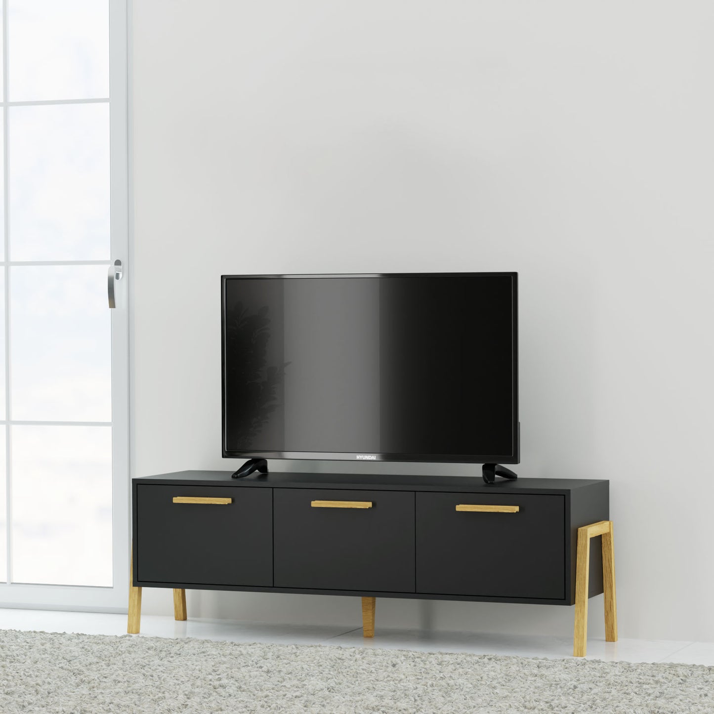 Έπιπλο Τηλεόρασης Belle Ανθρακί 149.5x41x49