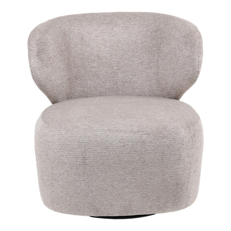 Πολυθρόνα Marelia Περιστρεφόμενη Λαδί Ύφασμα 73x76x76