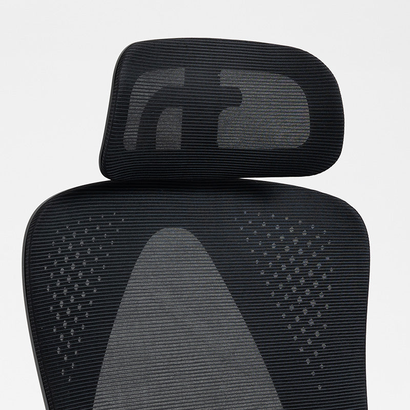 Καρέκλα Γραφείου Διευθυντή με Υποπόδιο Titan Premium Quality Ύφασμα-Mesh Χρώμα Μαύρο