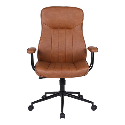 Καρέκλα Γραφείου Διευθυντή Philareti Καφέ PU 74x71,5x108-118