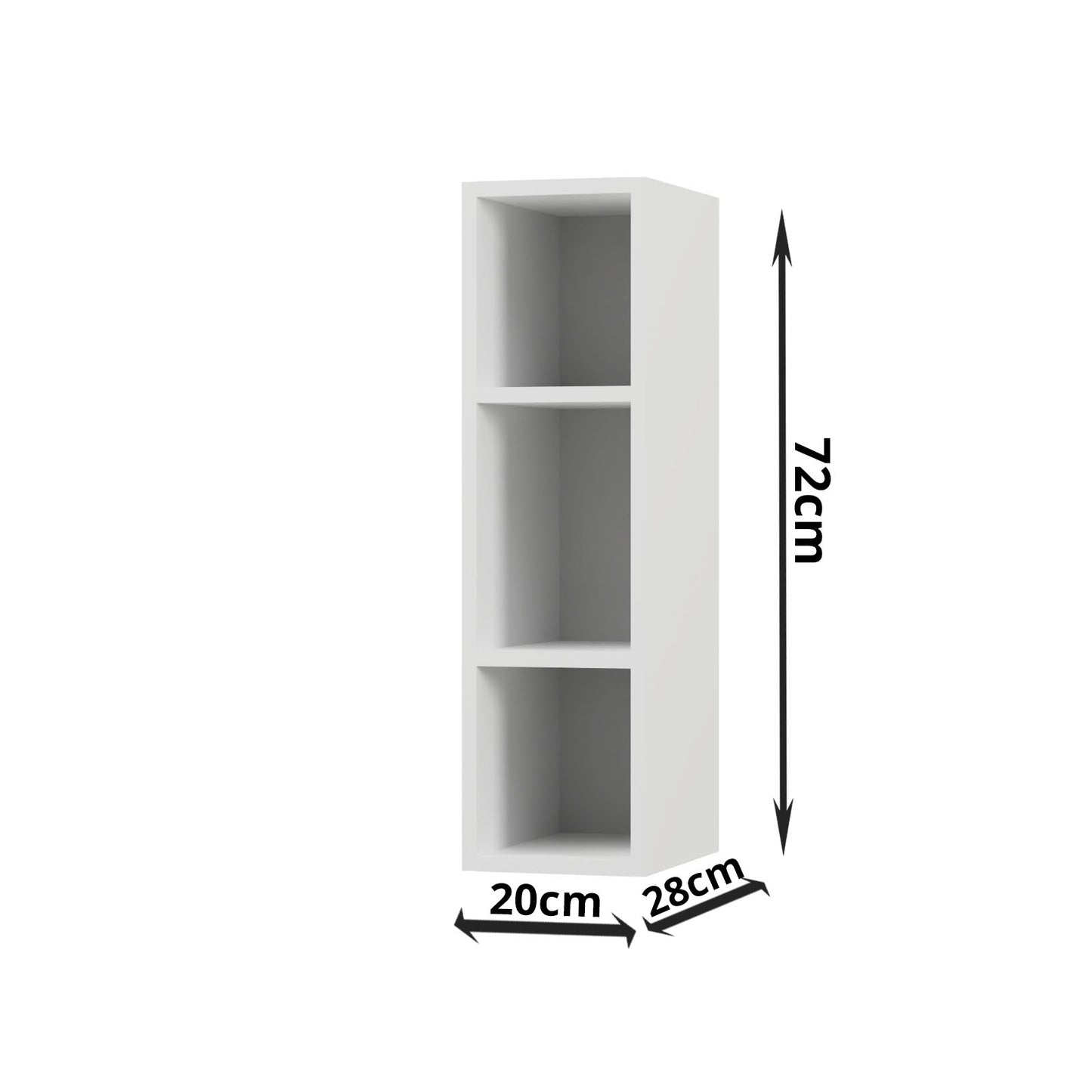 Modest Πάνω Ντουλάπι Λευκό 20x28x72