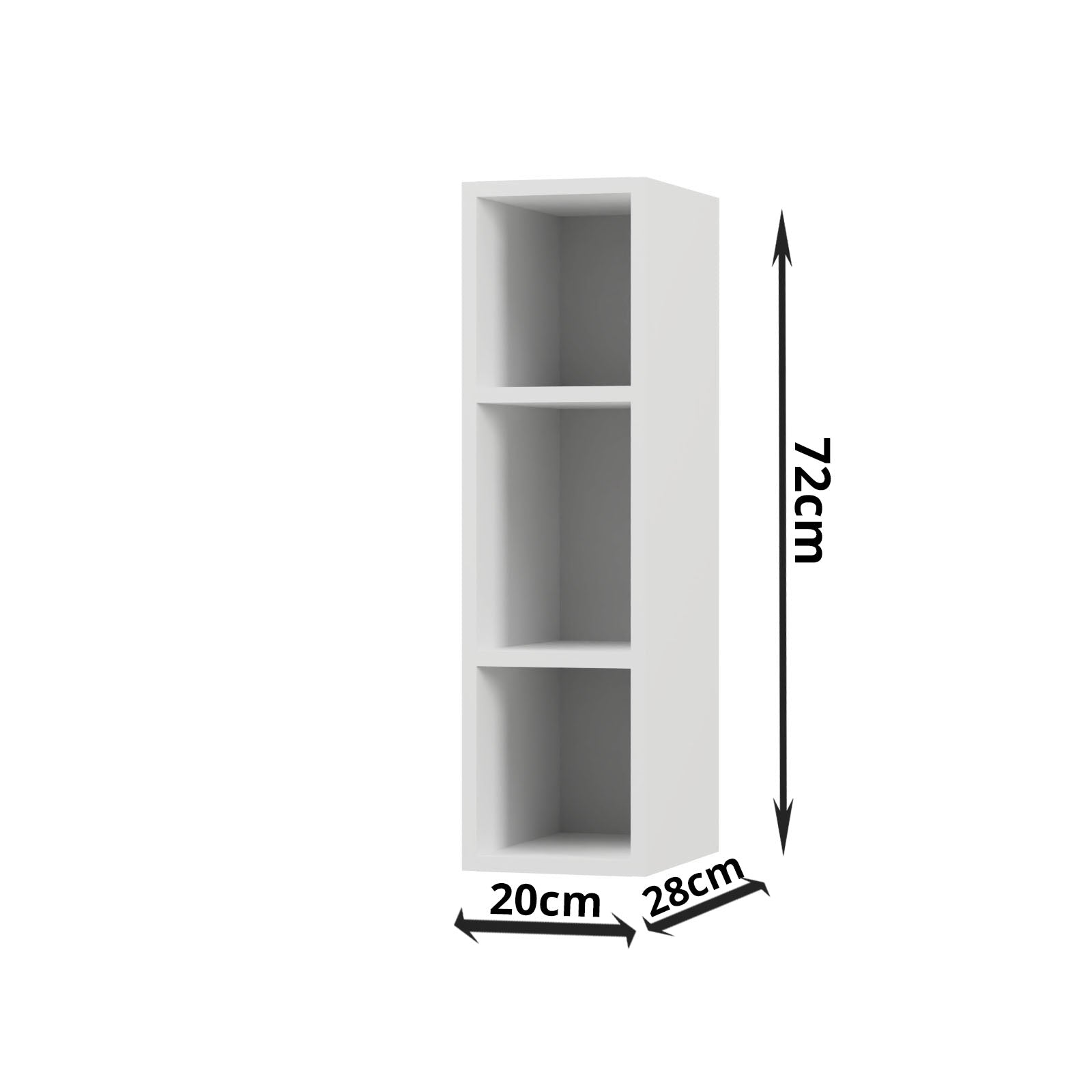 Modest Πάνω Ντουλάπι Λευκό 20x28x72