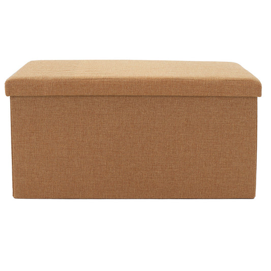 Σκαμπό-Μπαούλο Greatness Ύφασμα Μπεζ 76x38x38