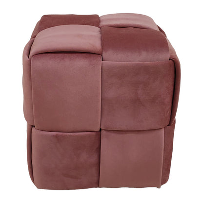 Σκαμπό Jisko Σάπιο Μήλο Βελούδο 38x38x40