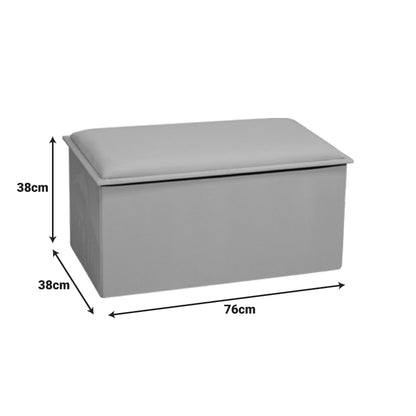 Σκαμπό-Μπαούλο Koper Βελούδο σε Μπεζ Απόχρωση 76x38x38