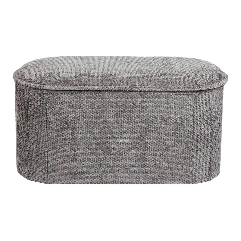Σκαμπό-Μπαούλο Trebia Γκρι Ύφασμα 76x38x38