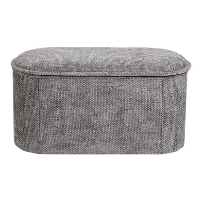 Σκαμπό-Μπαούλο Trebia Γκρι Ύφασμα 76x38x38
