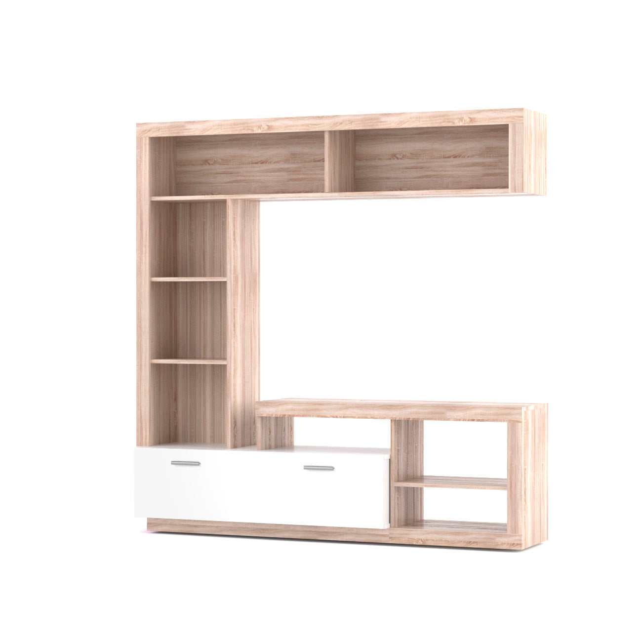 Σύνθεση Τηλεόρασης Floks 169.5x40.5x170.5 Sonoma-Λευκό