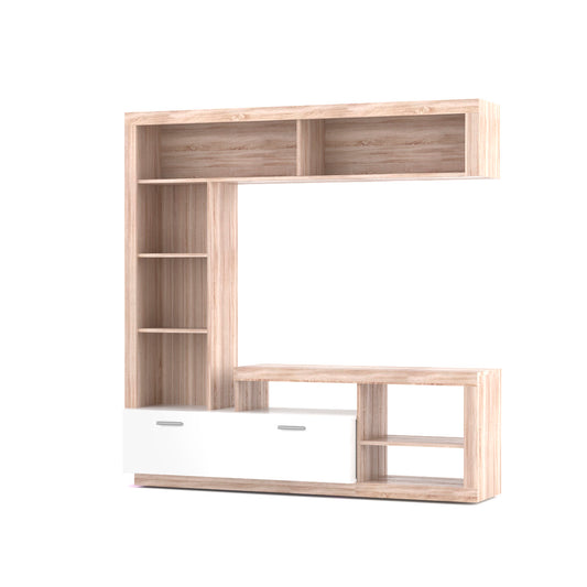 Σύνθεση Τηλεόρασης Floks 169.5x40.5x170.5 Sonoma-Λευκό