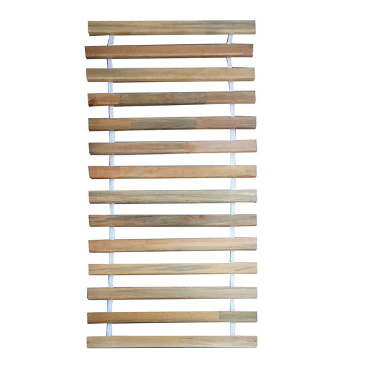 Πάτωμα Κρεβατιού Μονό Mασίφ Ξύλο με Ιμάντα 90x200εκ