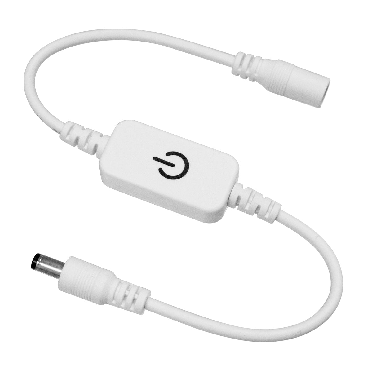 DIMMERANO 73303 Διακόπτης Αφής On/Off & Push Dimming με 1 x 5A 120W Κανάλι DC 12-24V 5A 120W Max IP20 - Λευκό - Μ25 x Π2.3 x Υ1.1