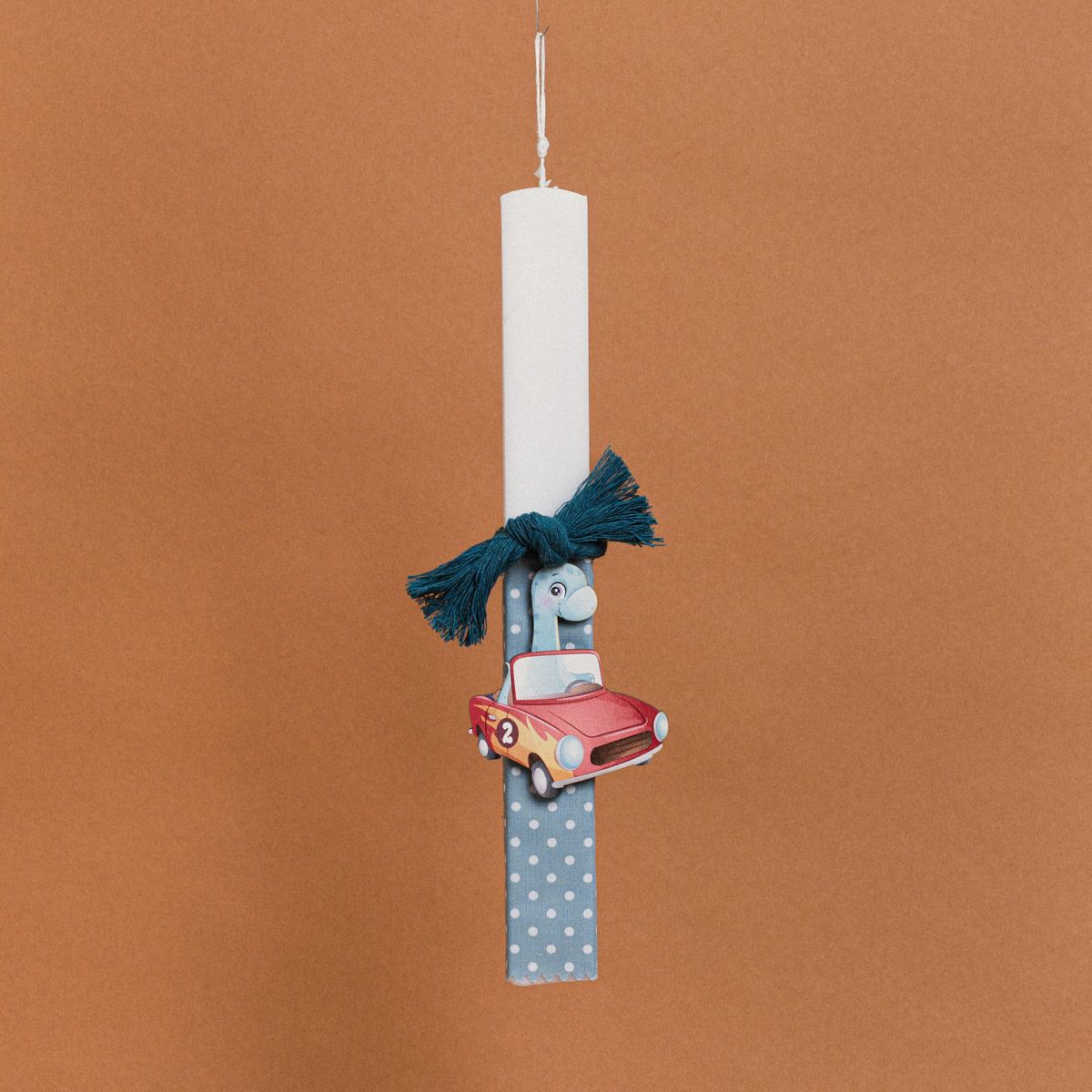 Λαμπάδα Στολισμένη “Ευχές” σε Συσκευασία Δώρου