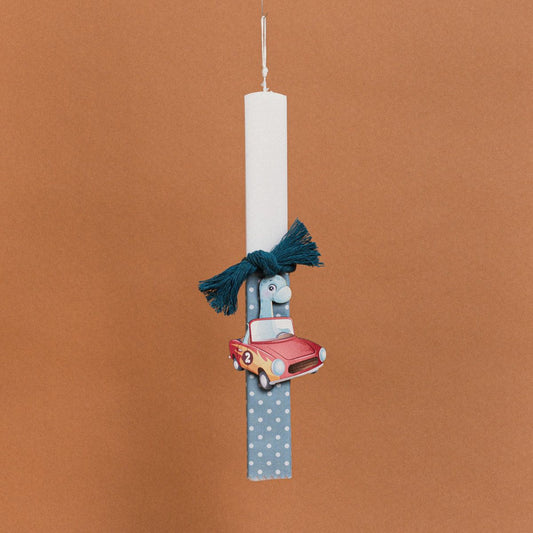 Λαμπάδα Στολισμένη “Ευχές” σε Συσκευασία Δώρου