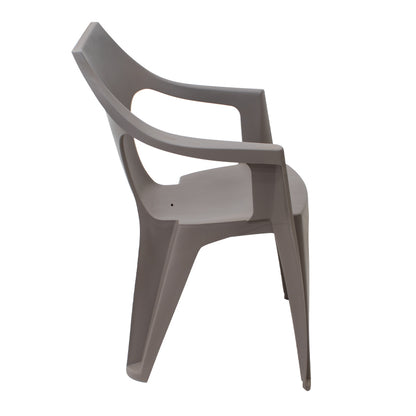 Πολυθρόνα Πολυπροπυλενίου Dante Χρώμα Cappuccino 57x55x79