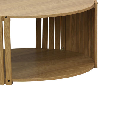 Τραπέζι Σαλονιού Heavenly MDF Φυσικό Φ83x38