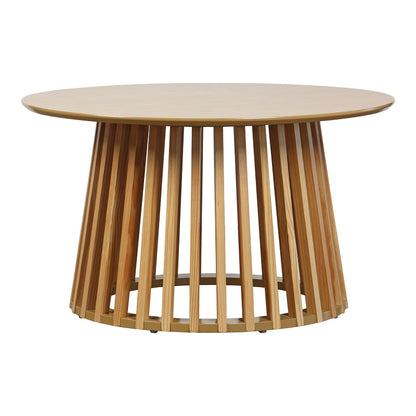 Τραπέζι Σαλονιού Domonic MDF/PW σε Φυσική Απόχρωση Φ80x45