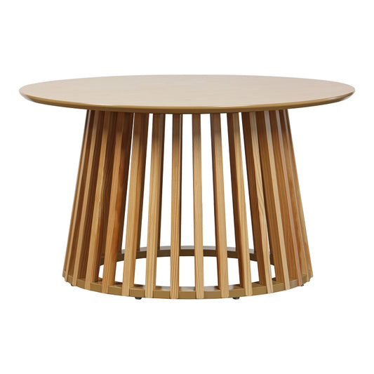 Τραπέζι Σαλονιού Domonic MDF/PW σε Φυσική Απόχρωση Φ80x45