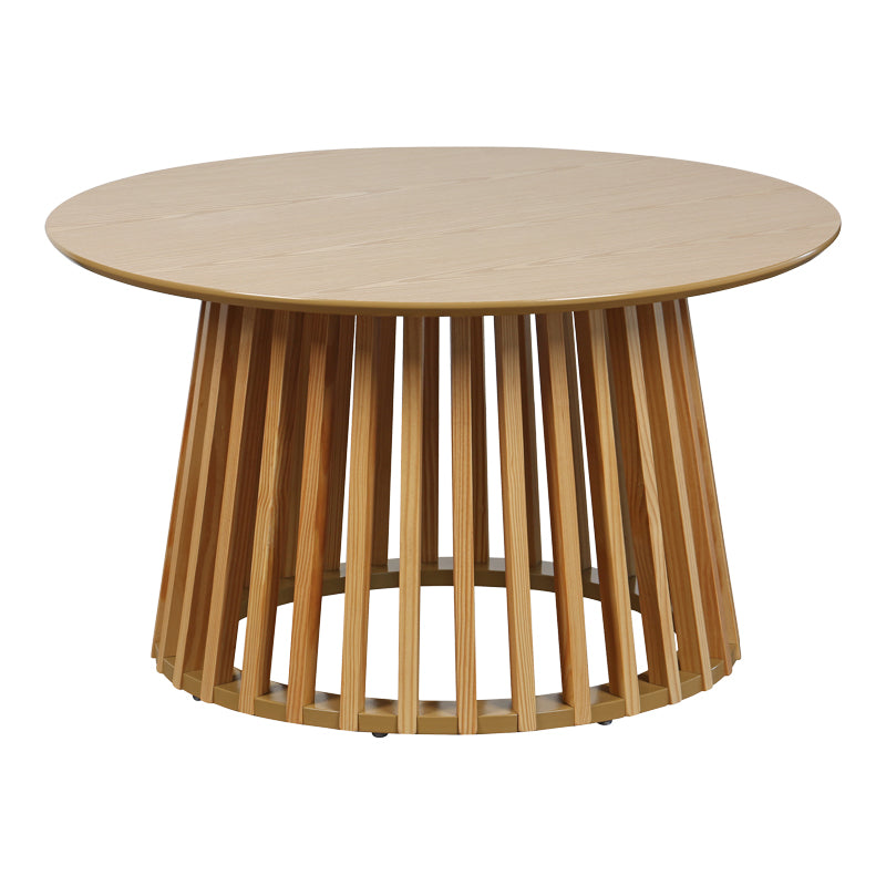 Τραπέζι Σαλονιού Domonic MDF/PW σε Φυσική Απόχρωση Φ80x45