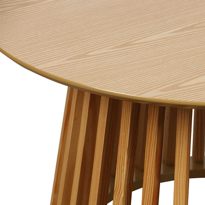 Τραπέζι Σαλονιού Domonic MDF/PW σε Φυσική Απόχρωση Φ80x45