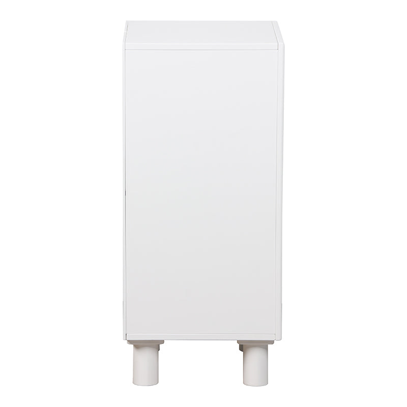 Κομοδίνο Emersi MDF σε Λευκή Απόχρωση 40x32x70