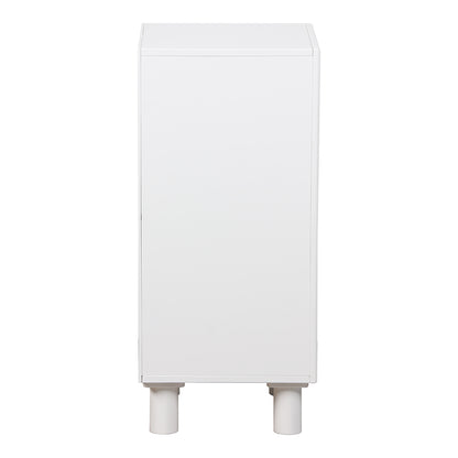 Κομοδίνο Emersi MDF σε Λευκή Απόχρωση 40x32x70